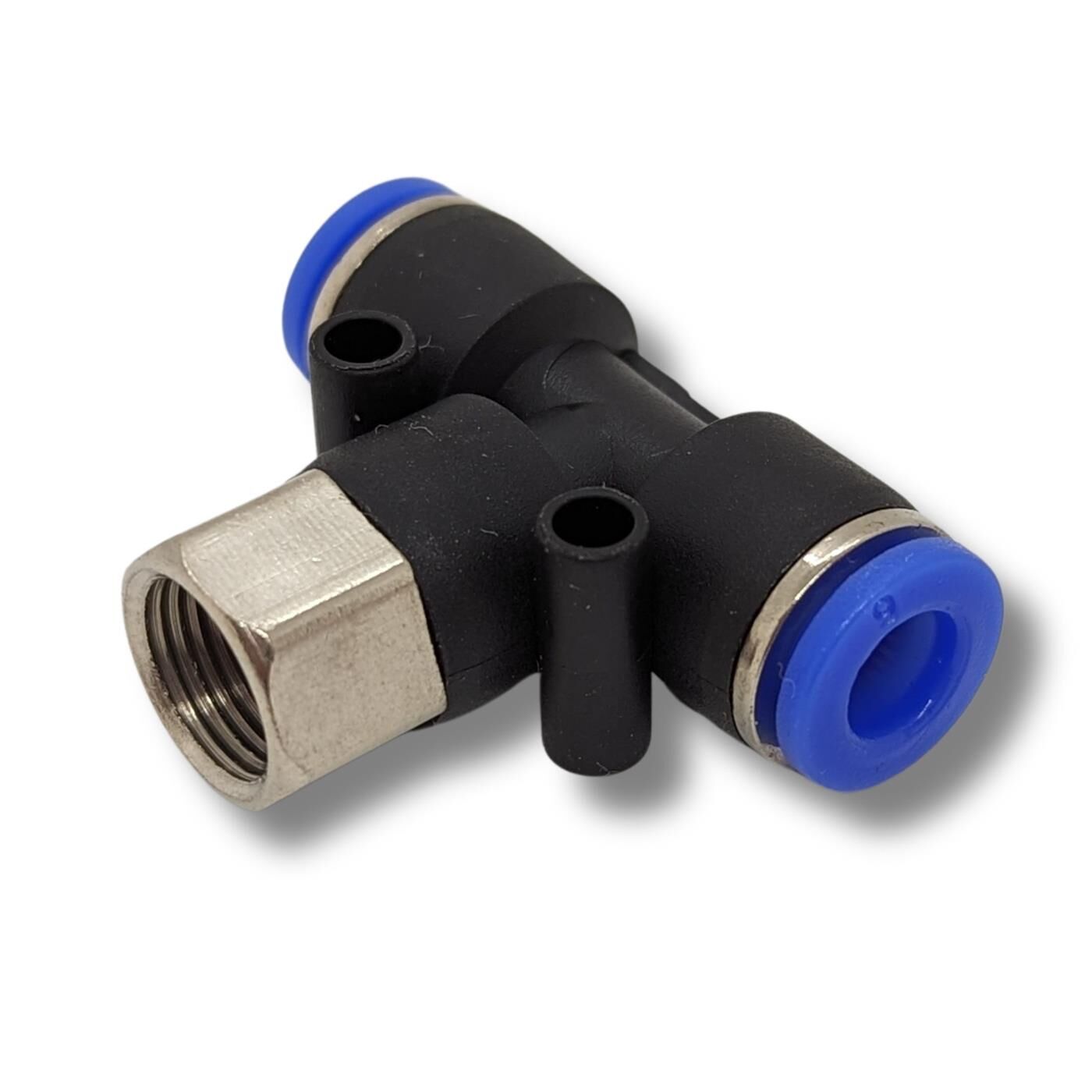 PU Schlauch T-Steckverbinder Fitting mit Innengewinde I 6mm*1/8Zoll I T-Stück I Push-in I pneumatischer Steckverbinder I T-Verteiler I Druckluft & Automatisierung