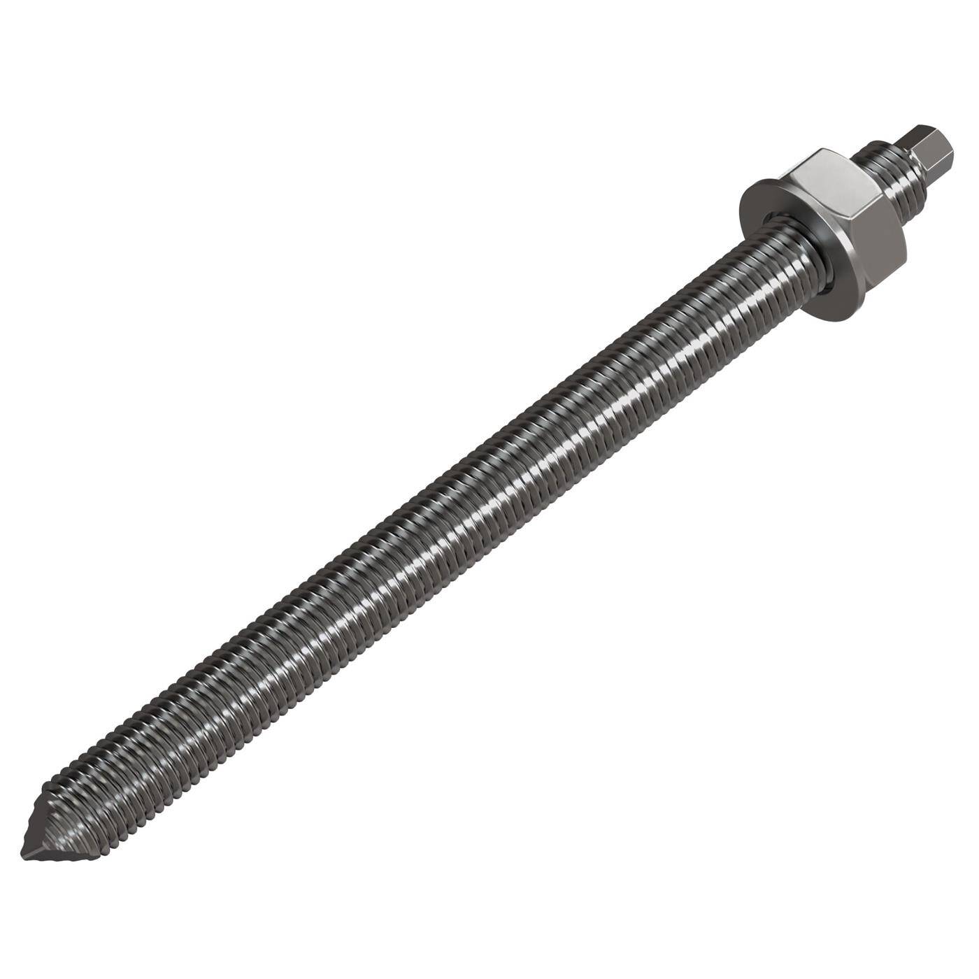 Lumonic Ankerstange M8 x 110 Edelstahl A2 I Zur Verwendung als Keilanker, Metalldübel, Bolzenanker, Blitzdübel I Für verschiedene Arten Durchsteckmontagen