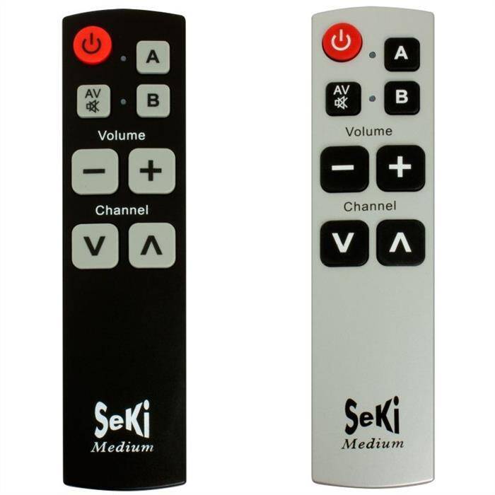 Universal Fernbedienung SeKi Medium schwarz Lernfähig für Senioren + Kinder Universal Fernbedienung SeKi Medium schwarz Lernfähig für Senioren + Kinder