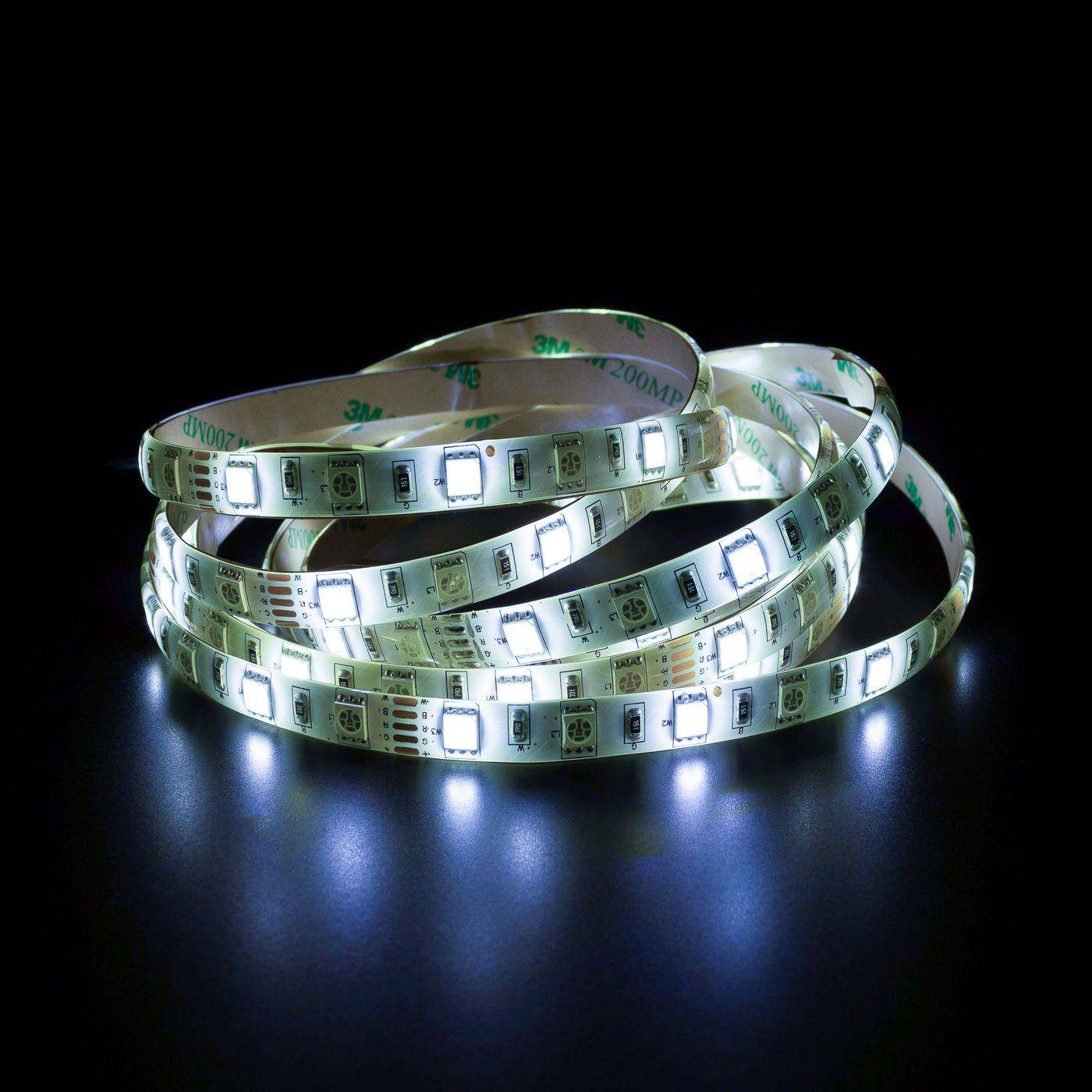 5m (500cm) RGBW 6000K LED Strip Tape Bar 12V IP65 300LEDs 60LED/m SMD5050