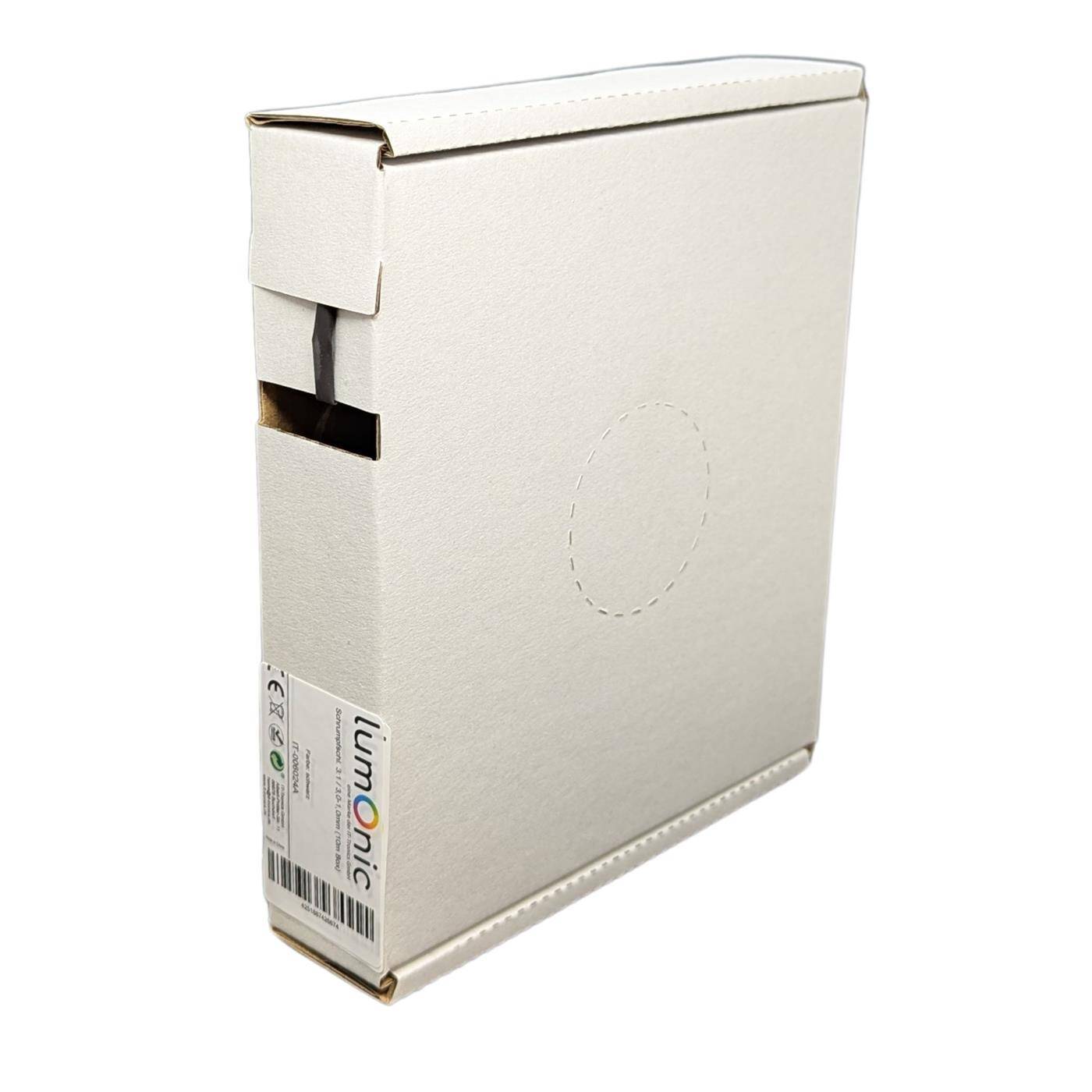 10m Schrumpfschlauch Box 3:1 3 -> 1mm Schwarz