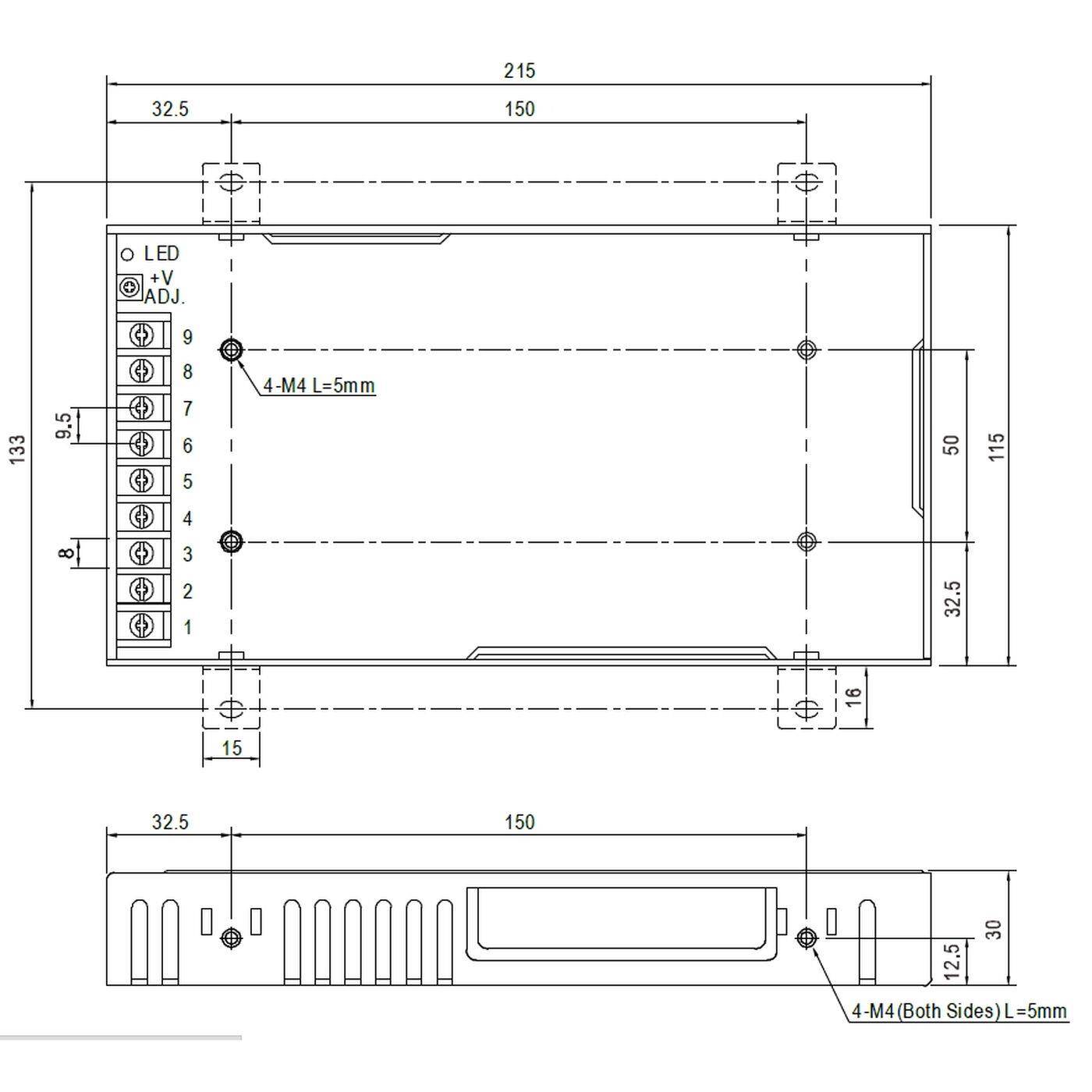 RSP-200-48 200W 48V 4,2A Industrielles Netzteil