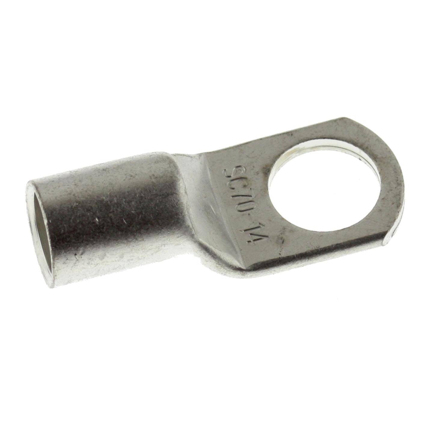 Rohrkabelschuh blank 70mm² Lochdurchmesser M14 SC70-14 Ringzunge Kupfer verzinnt