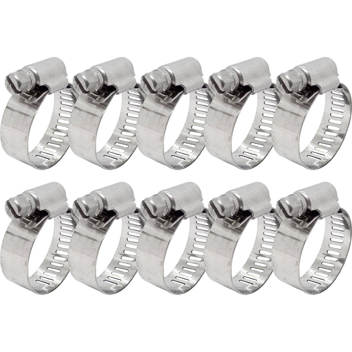 10x Schlauchschelle Edelstahl V4A 304 18-32mm Rohrschelle Schlauchklemme