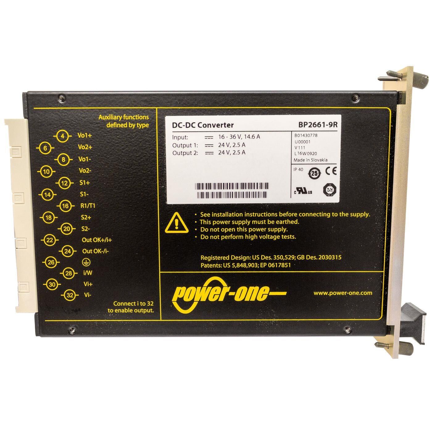 DC/DC Wandler BP2661-9R Power-One 120W +24V -> 24V