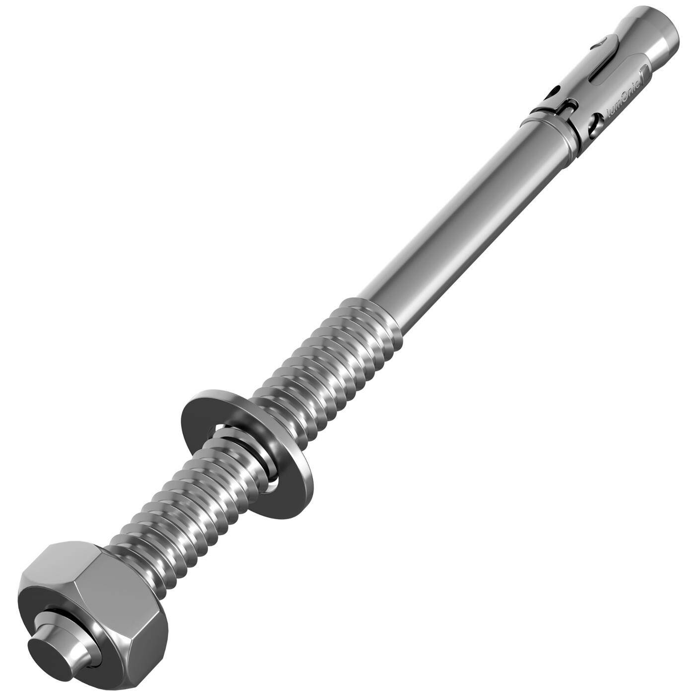 Lumonic Schwerlastdübel M16 x 245mm | hochwertige Keilanker verzinkt | Durchsteckmontage, SOFORT BELASTBAR | Betonanker, Schwerlastanker | für Überdachungen, Geländer, Regale, Trennwände