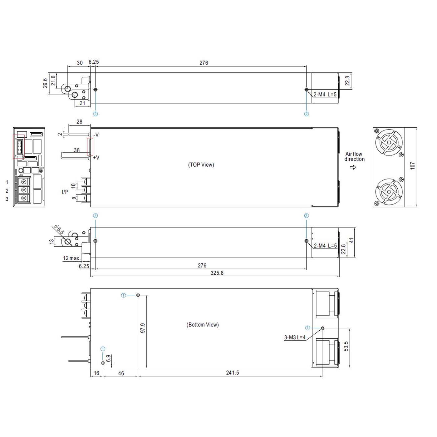 NSP-3200-24 3192W 24V 133A Industrielles Netzteil