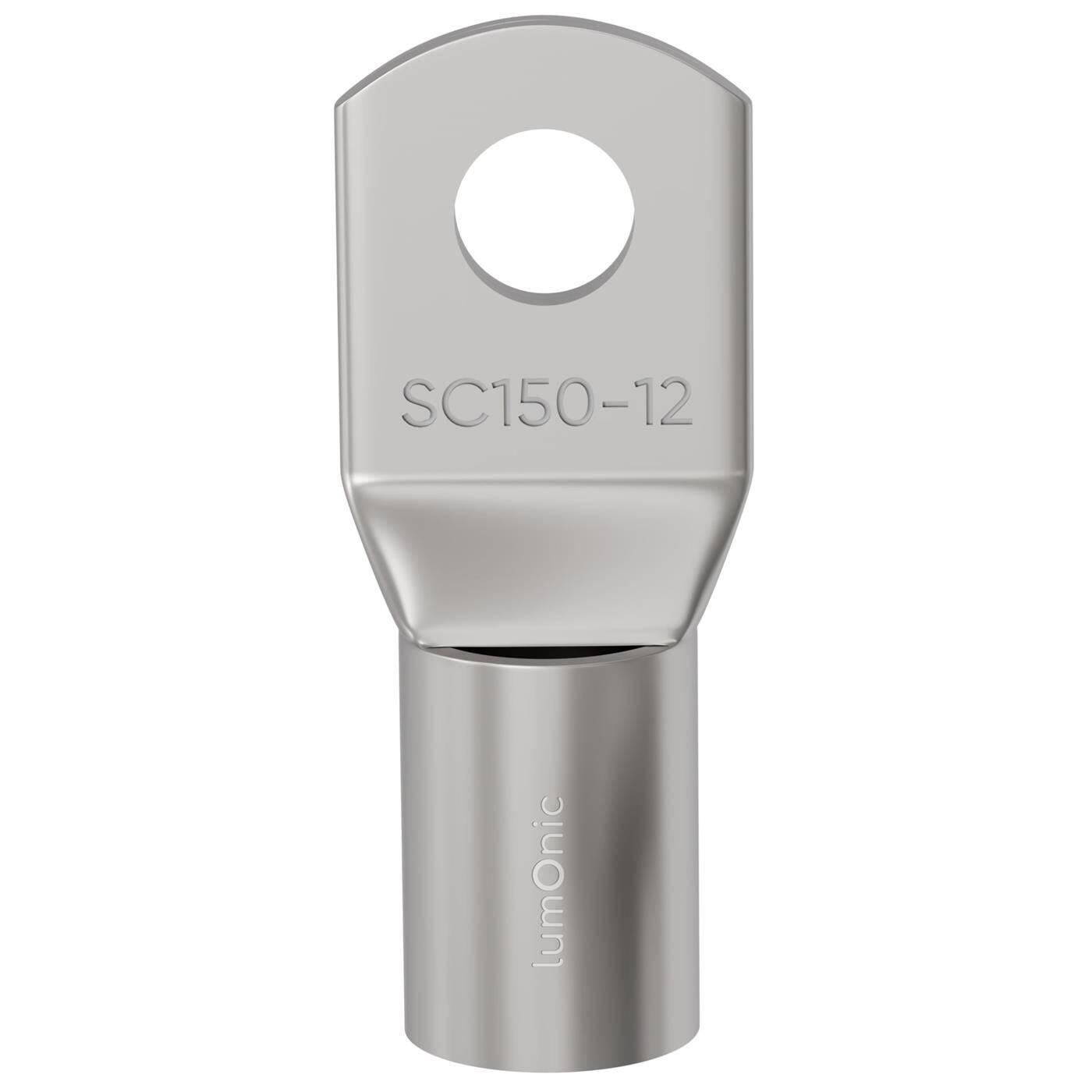 Rohrkabelschuh blank 150mm² Lochdurchmesser M12 SC150-12 Ringzunge Kupfer verzinnt