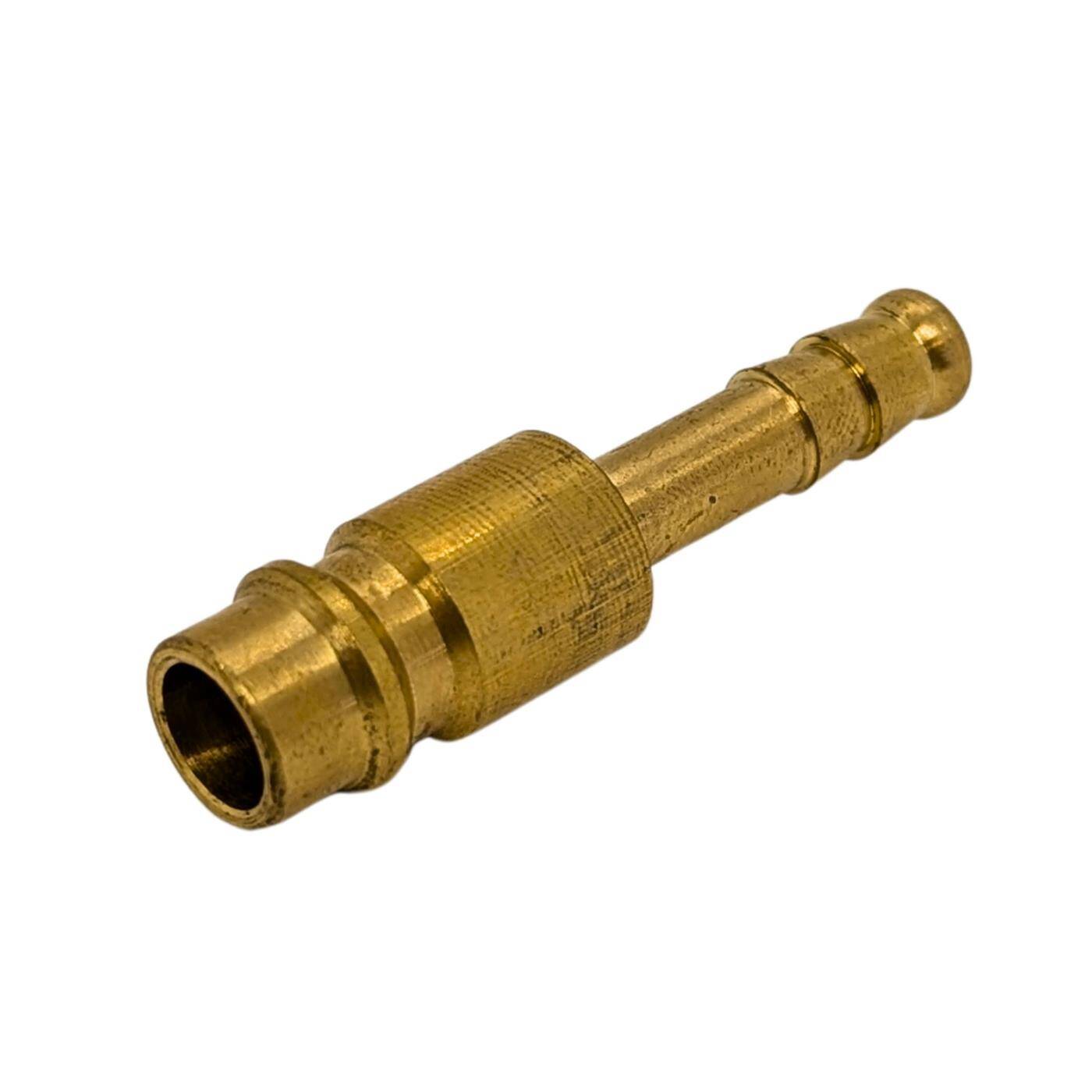 Kupplungsstecker mit Schlauchstutzen für 6mm Schlauch aus Messing Druckluftkupplung-Stecker Schnellkupplung für Werkstätten, Betriebe und Heimwerker