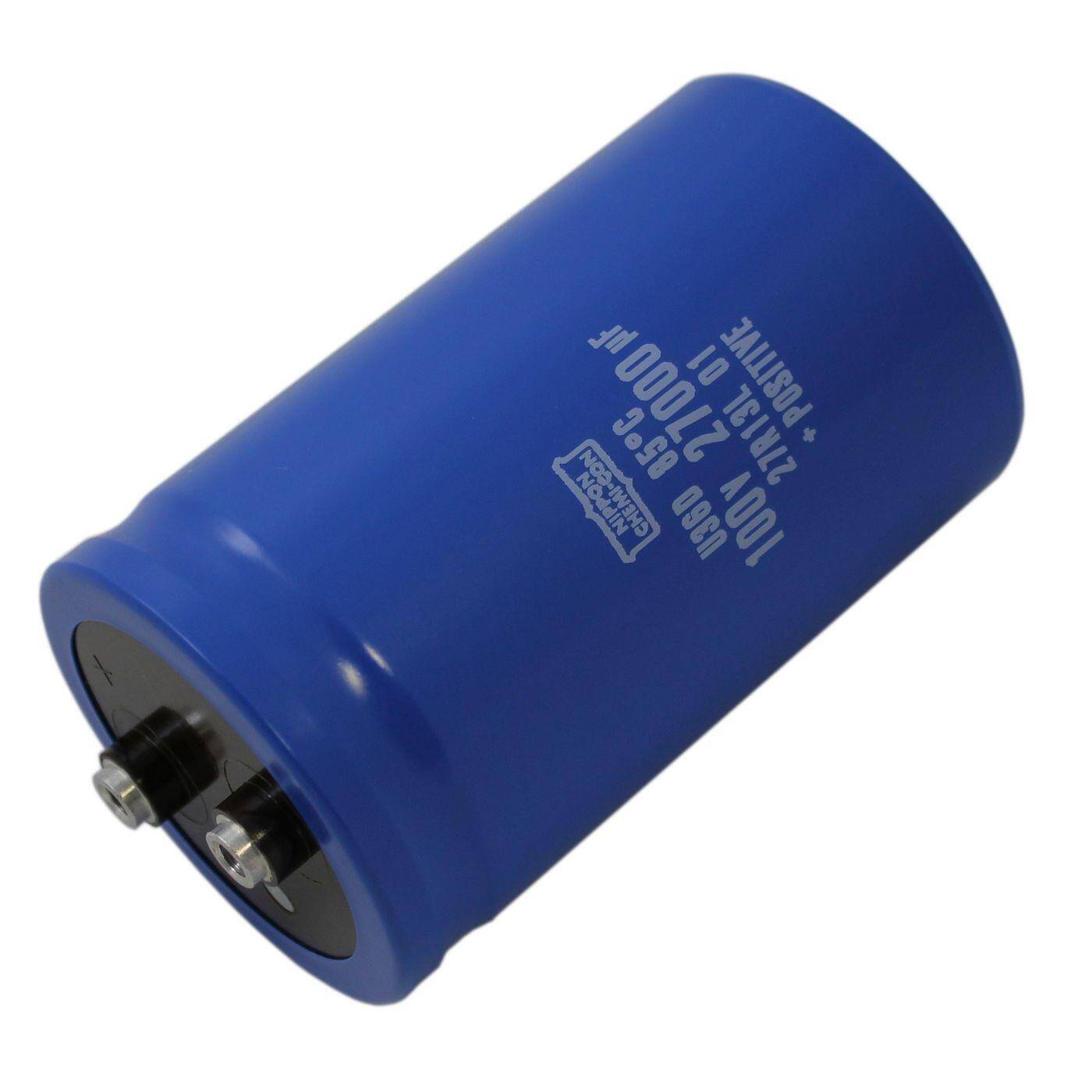 Screw Elko Capacitor 27000µF 100V | Electrolytic capacitor up to a temperature of 85°C | 63,5x105mm | 27000uF E36D101HPN273MDA5U United Chemi-Con
