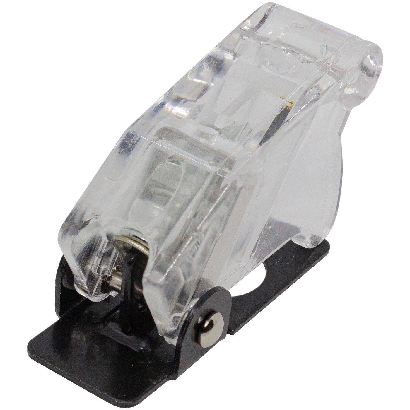 Lumonic Flip-Cover in transparent für Kippschalter mit Durchmesser Ø12mm I Kunststoff Schutz Abdeckung für Kippschalter I Für's Auto und Zuhause