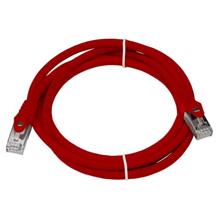 1,5m RJ-45 Netzwerkkabel Patchkabel CAT7 Rot S/FTP Ethernet DSL LAN CAT.7