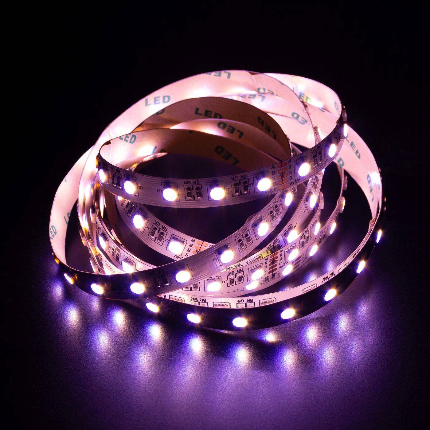 5m (500cm) RGBW 6000K 4in1 LED Streifen Band Leiste 24V IP20 300LEDs 60LED/m SMD5050