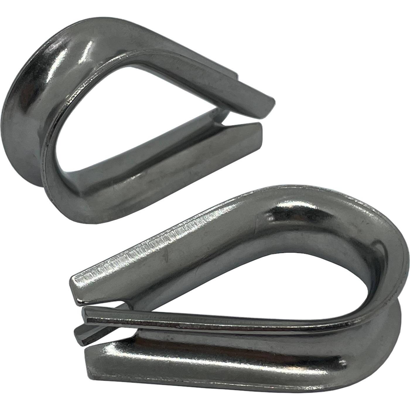 Drahtseil Kausche  Edelstahl V4A 316 6mm  rostfrei Seilkausche