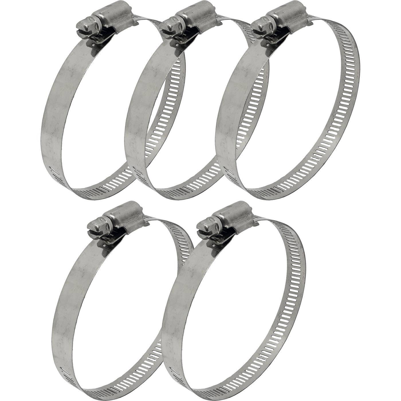 5x Schlauchschelle Edelstahl V4A 304 65-89mm Rohrschelle Schlauchklemme