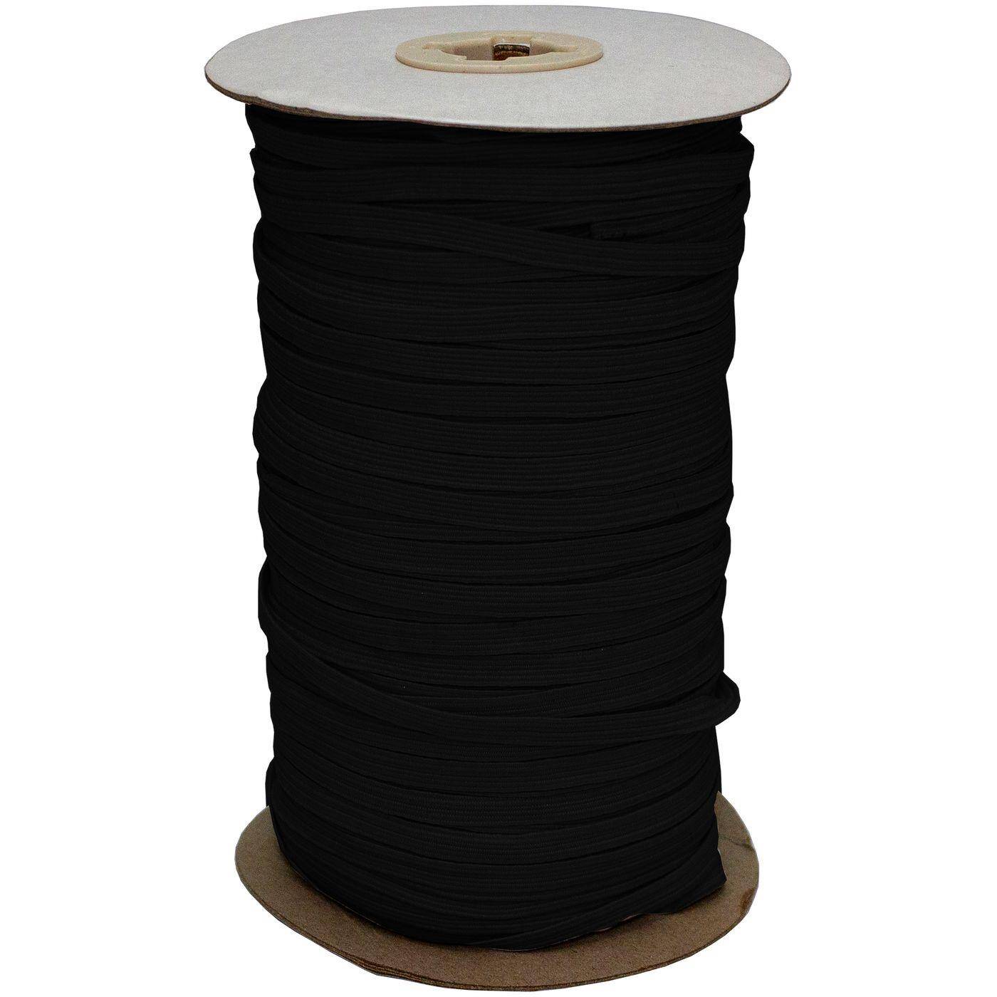 Lumonic Gummiband flach 20m x 5mm - Gummilitze Kochfest z.B. für Masken Mundschutz zum Nähen und Basteln - Gummi Meterware (verschiedene Längen)