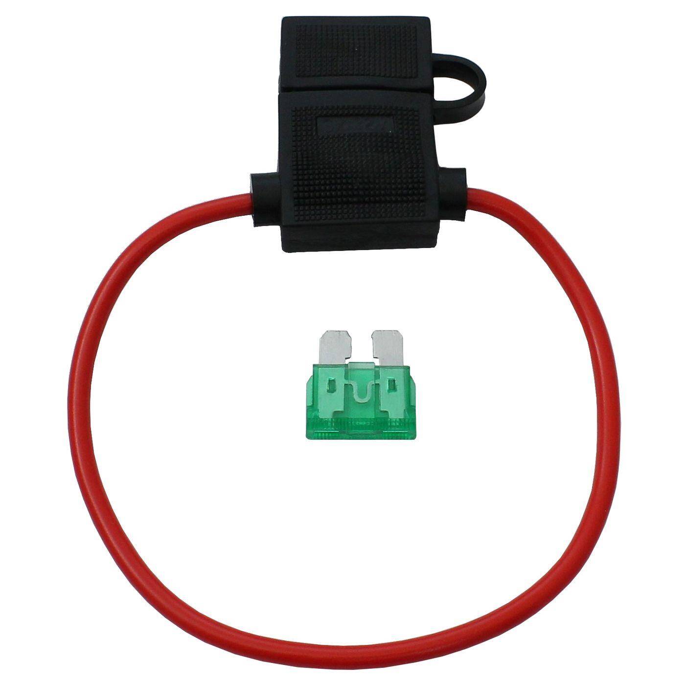 CAR Car Fuse holder + 19mm 30A Flat fuse very high quality Waterproof