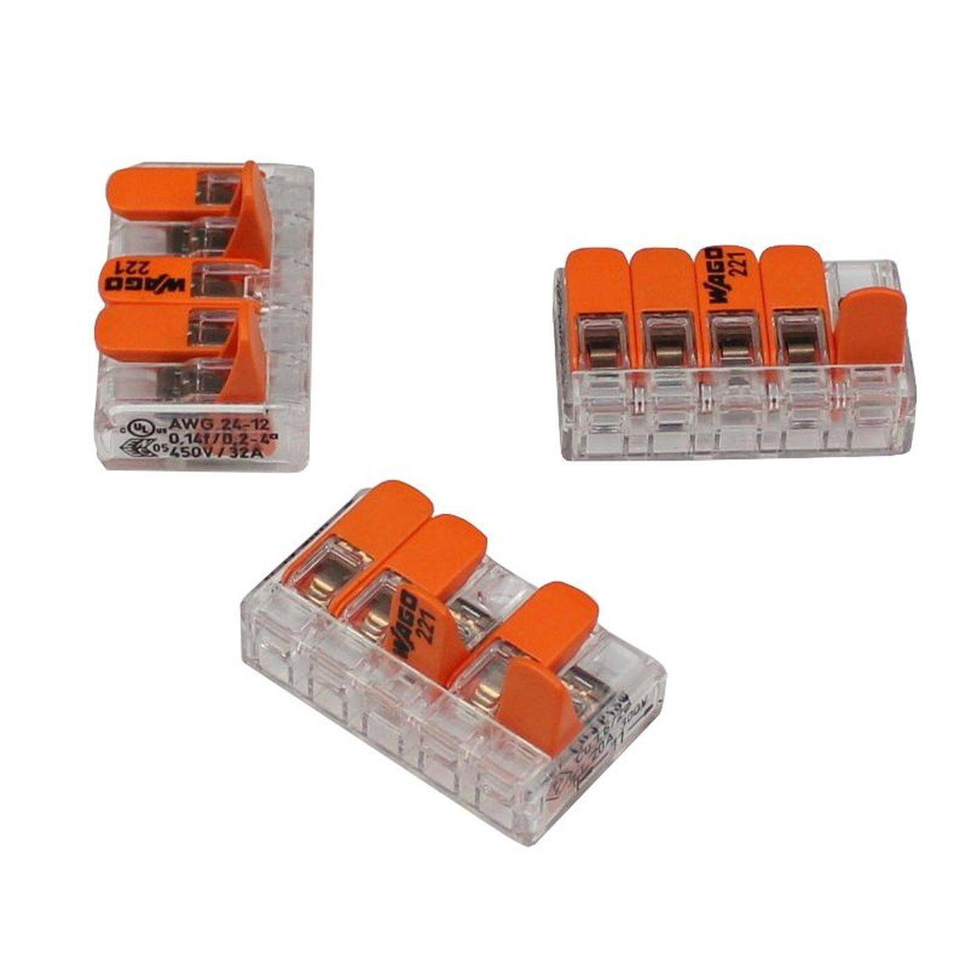 Wago Klemme 221-415 32A 450V Verbindungsklemme 5-polig mit Hebel Wago Klemme 221-415 32A 450V Verbindungsklemme 5-polig mit Hebel