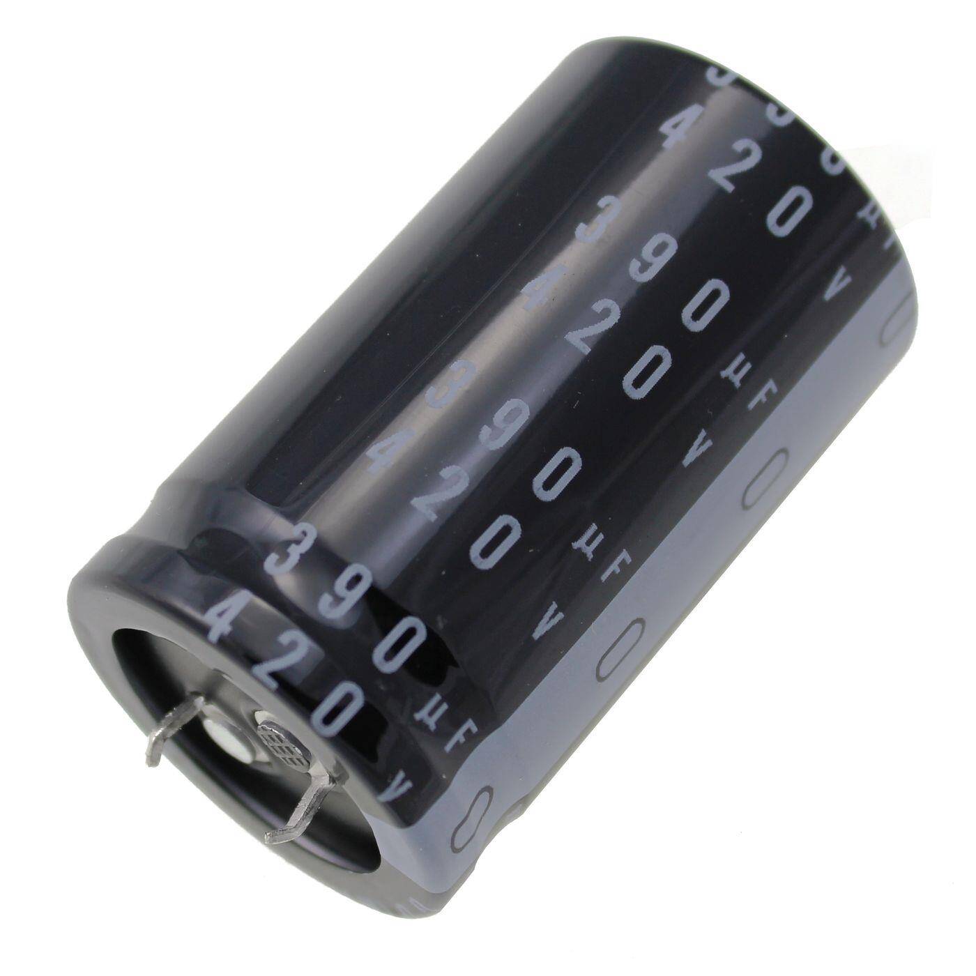 Snap-In Elko Capacitor 390µF 420V | Electrolytic capacitor up to a temperature of 105°C | 30x50mm | 390uF LGUW6391MELB Nichicon