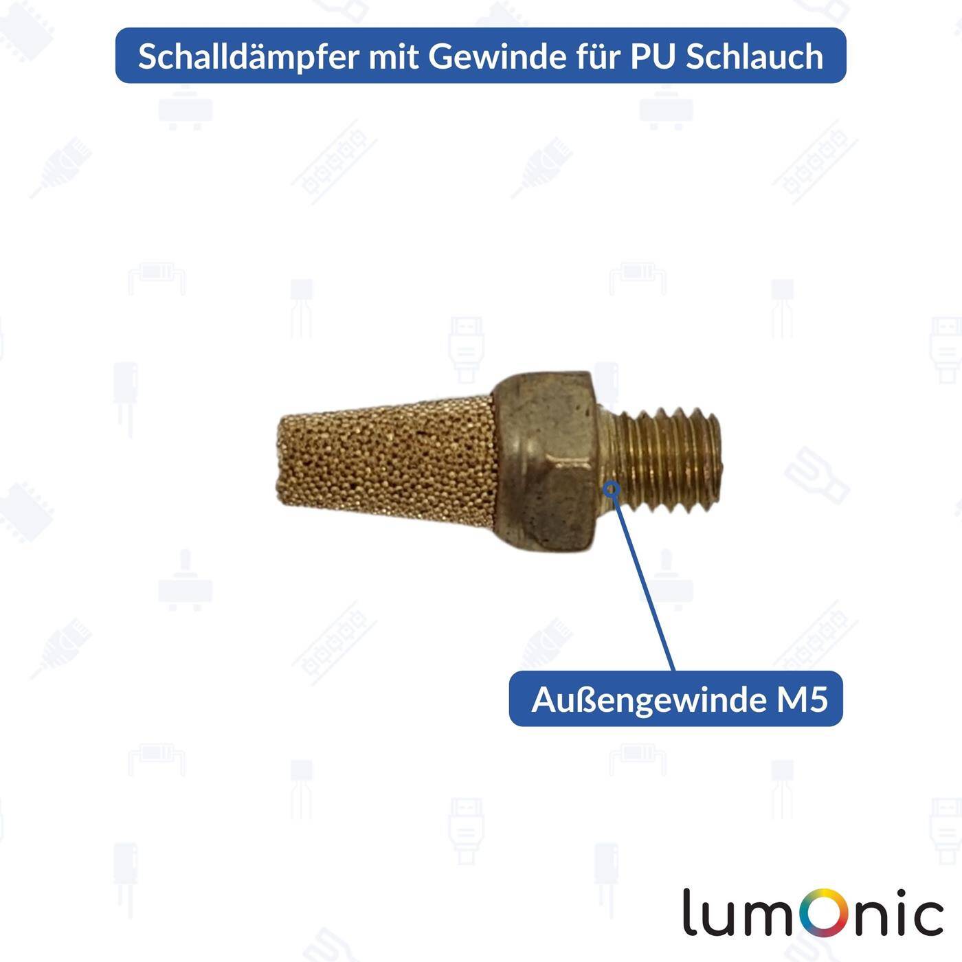 PU Schlauch Schalldämpfer mit Gewinde M5 Luftschalldämpfer pneumatischer Schalldämpfer Druckluft-Schalldämpfer Druckluft & Automatisierung PU Schlauch Schalldämpfer mit Gewinde M5 Luftschalldämpfer pneumatischer Schalldämpfer Druckluft-Schalldämpfer Druckluft & Automatisierung