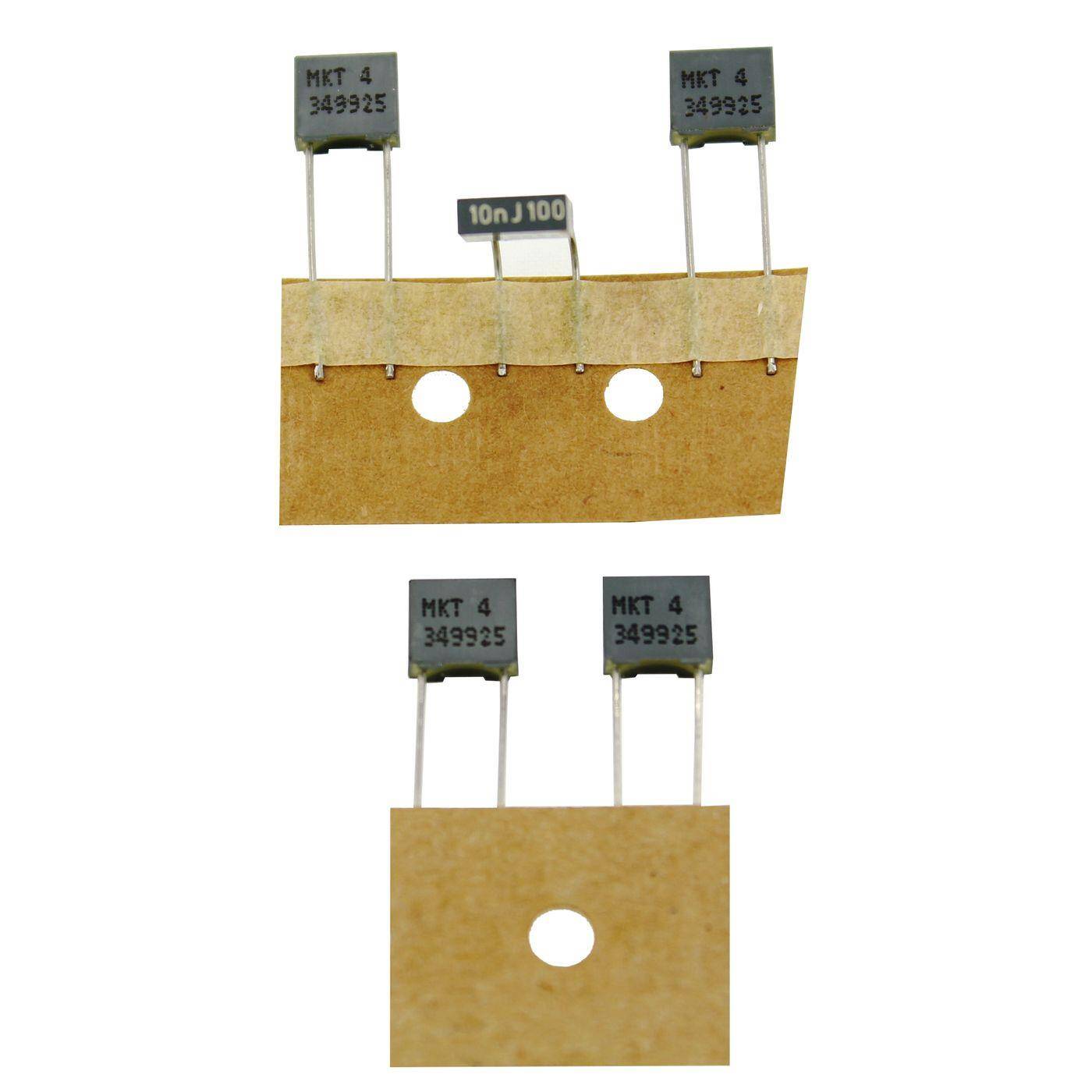 Arcotronics MKT Foil Capacitor | 0,01µF 100V DC I 2-Pin Connection I 2-Pin I 0,01uF, 10nF I Capacitor for crossover networks of loudspeakers or for interference suppression of electrical devices