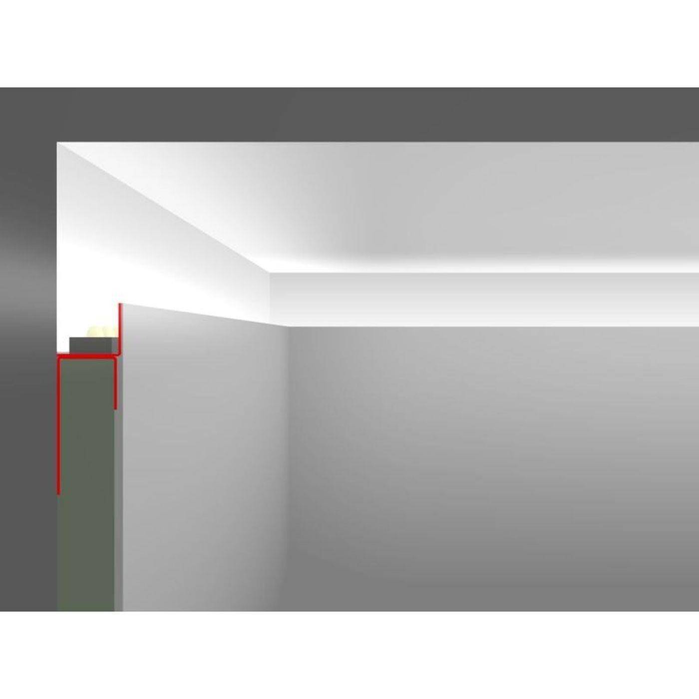 2m LED Drywall profile ADP for free surface design for Plasterboard Steel Zinc sheet