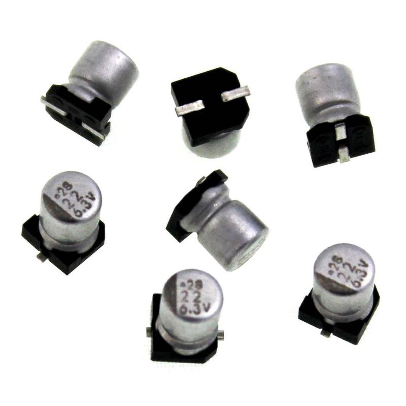 SMD Elko Kondensator 22µF 6,3V | Elektrolytkondensator bis zu einer Temperatur von 85°C | 4x4,5mm | 22uF MV6V3VC22m United Chemi-Con