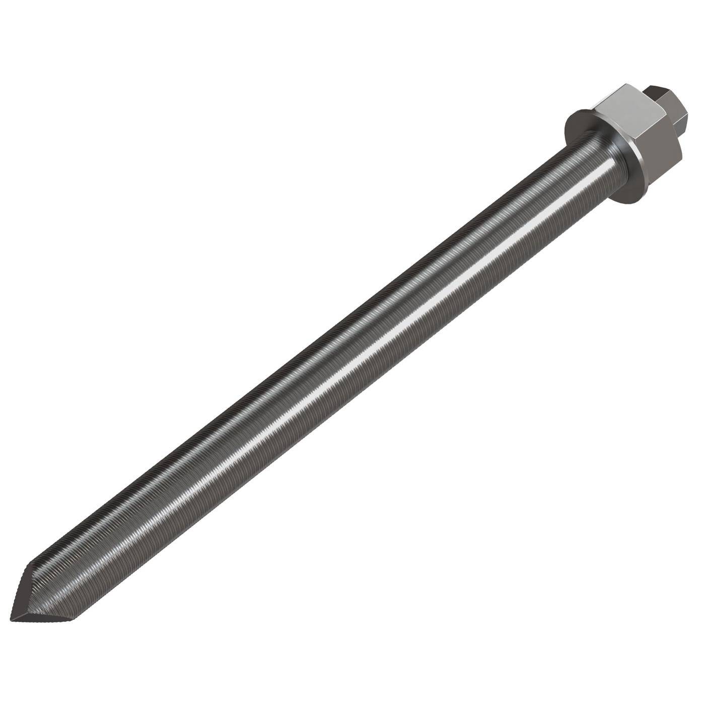 Lumonic Ankerstange M20 x 260 Edelstahl A2 I Zur Verwendung als Keilanker, Metalldübel, Bolzenanker, Blitzdübel I Für verschiedene Arten Durchsteckmontagen