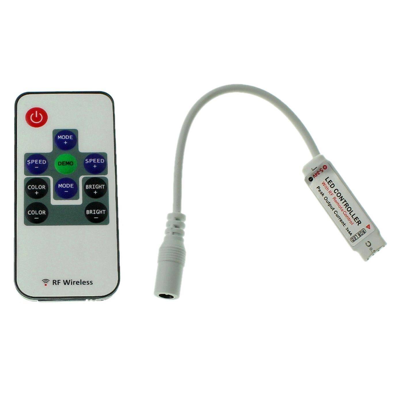 Mini RGB LED RF 10Key Controller 12...24V 144W RGB; 4-Pin