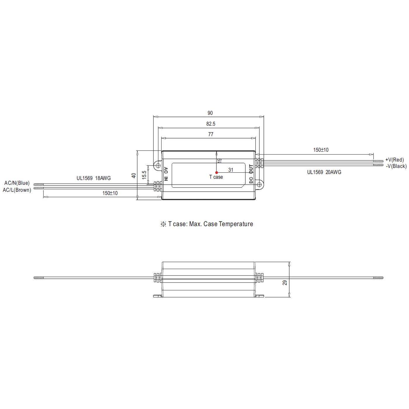 MEAN WELL APC-12-350 12W 350mA 9...36VDC Konstantstrom LED Netzteil