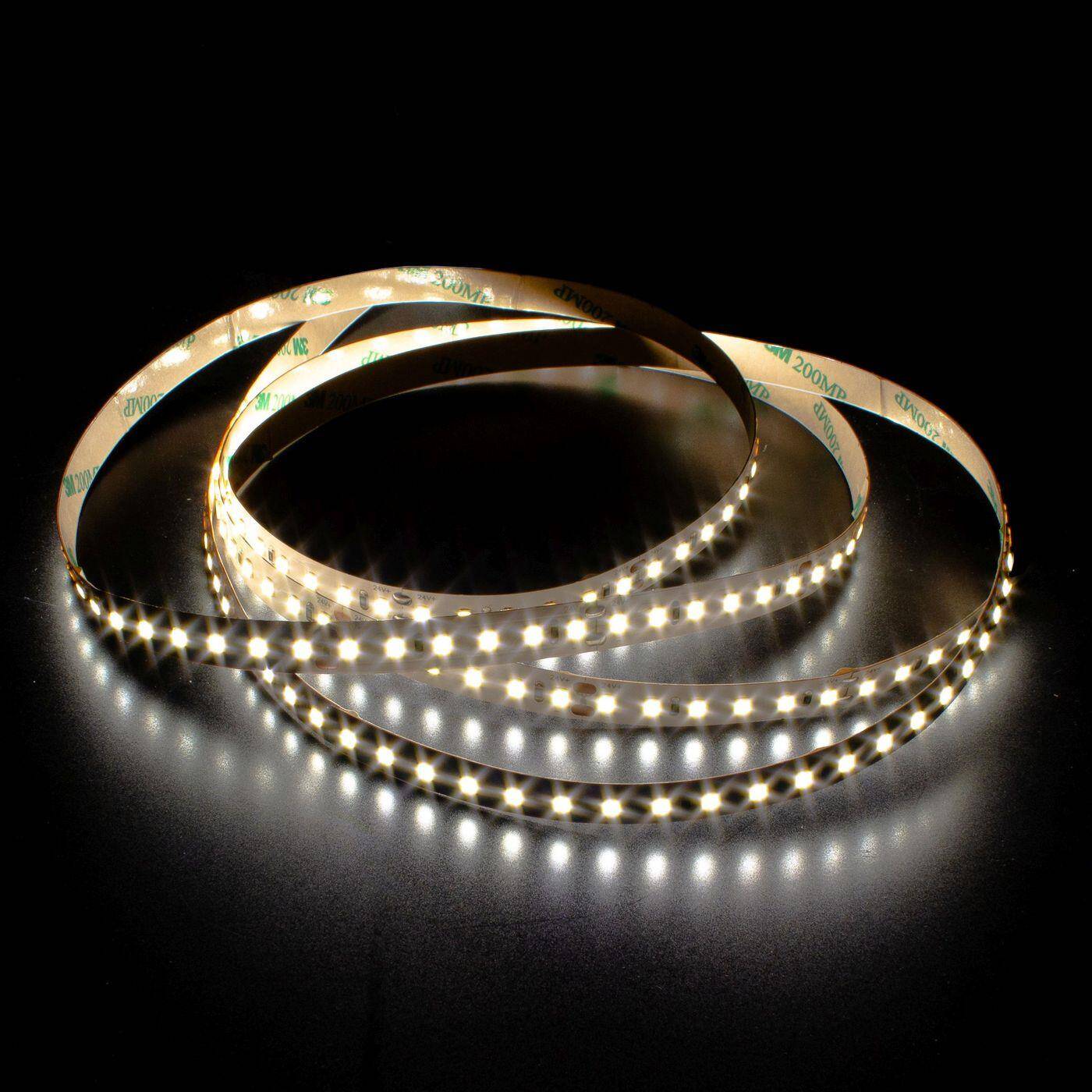 5m (500cm) LED Streifen Band Leiste 24V Neutral Weiß 4500K IP20 600LEDs 120LED/m SMD2835