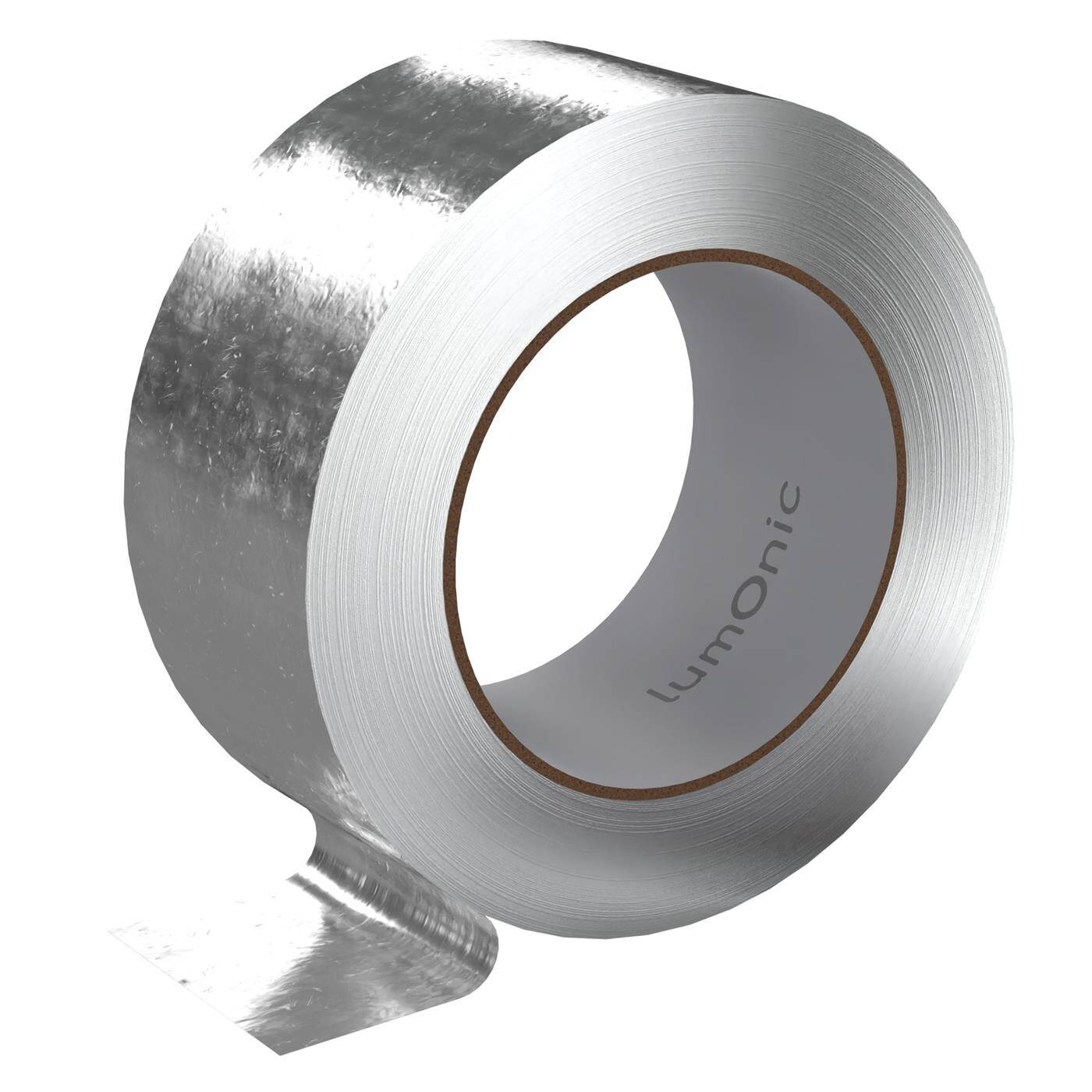 25m Aluminium Klebeband 50mm verstärkt Silber aus Reinaluminiumfolie Aluklebeband