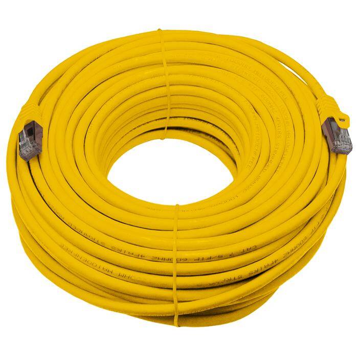 30m RJ-45 Network cable Patch cable CAT7 Yellow S/FTP Ethernet DSL LAN CAT.7