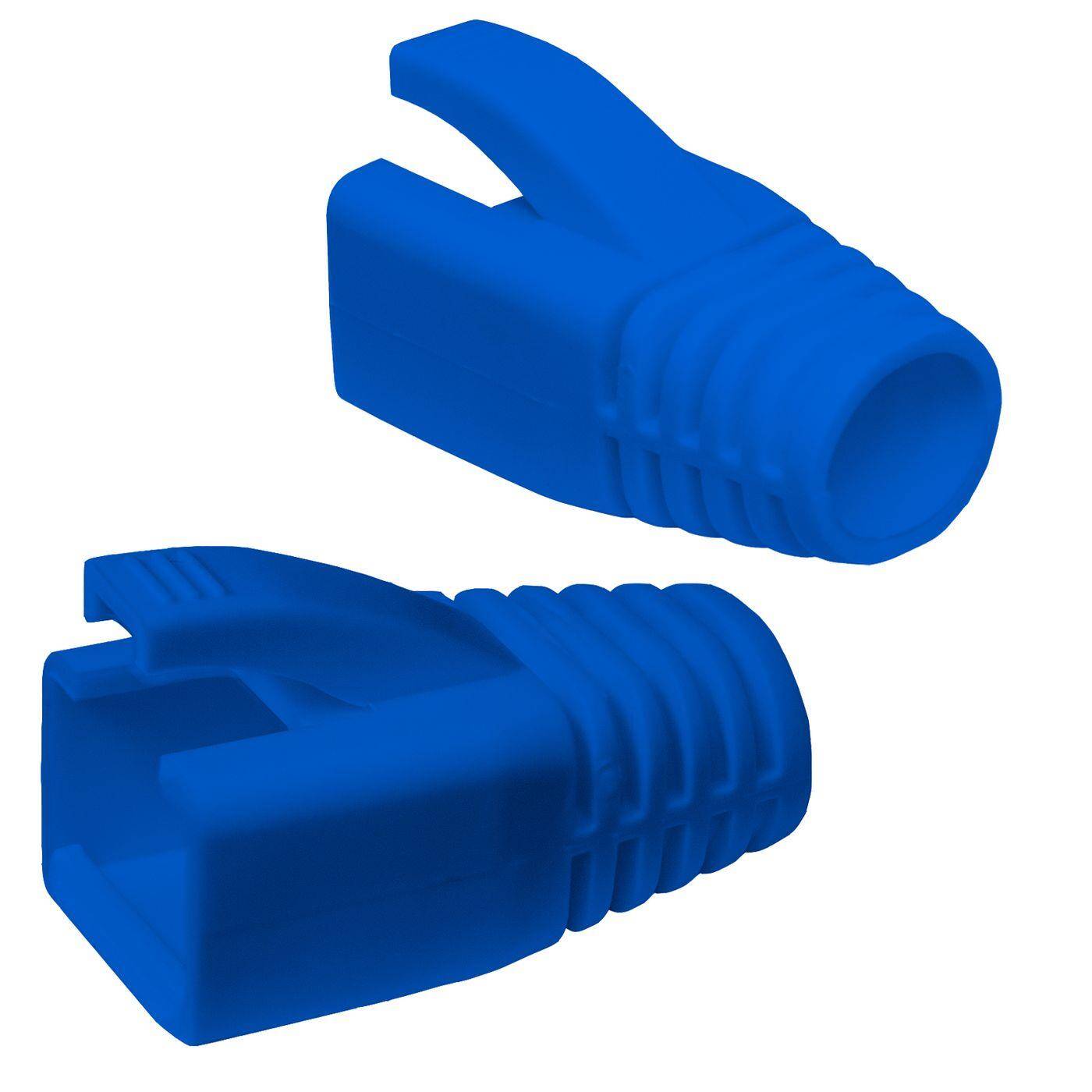 10x Network connector RJ45 Plug Blue CAT5 CAT6 CAT7 LAN gold plated contacts