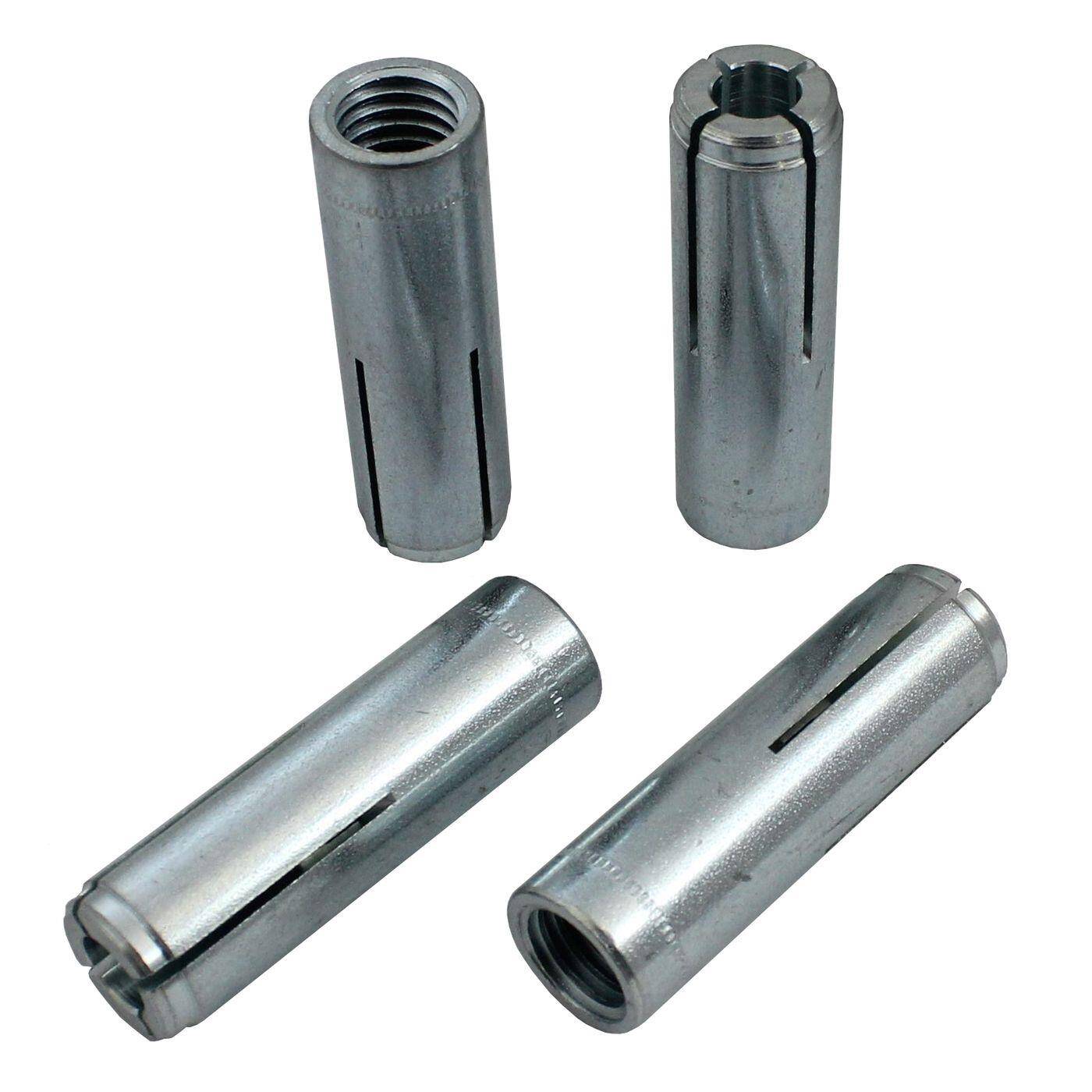 Lumonic Schlaganker M12 x 50 Verzinkt I Zur Verwendung als Keilanker, Metalldübel, Bolzenanker, Blitzdübel I Für verschiedene Arten Durchsteckmontagen