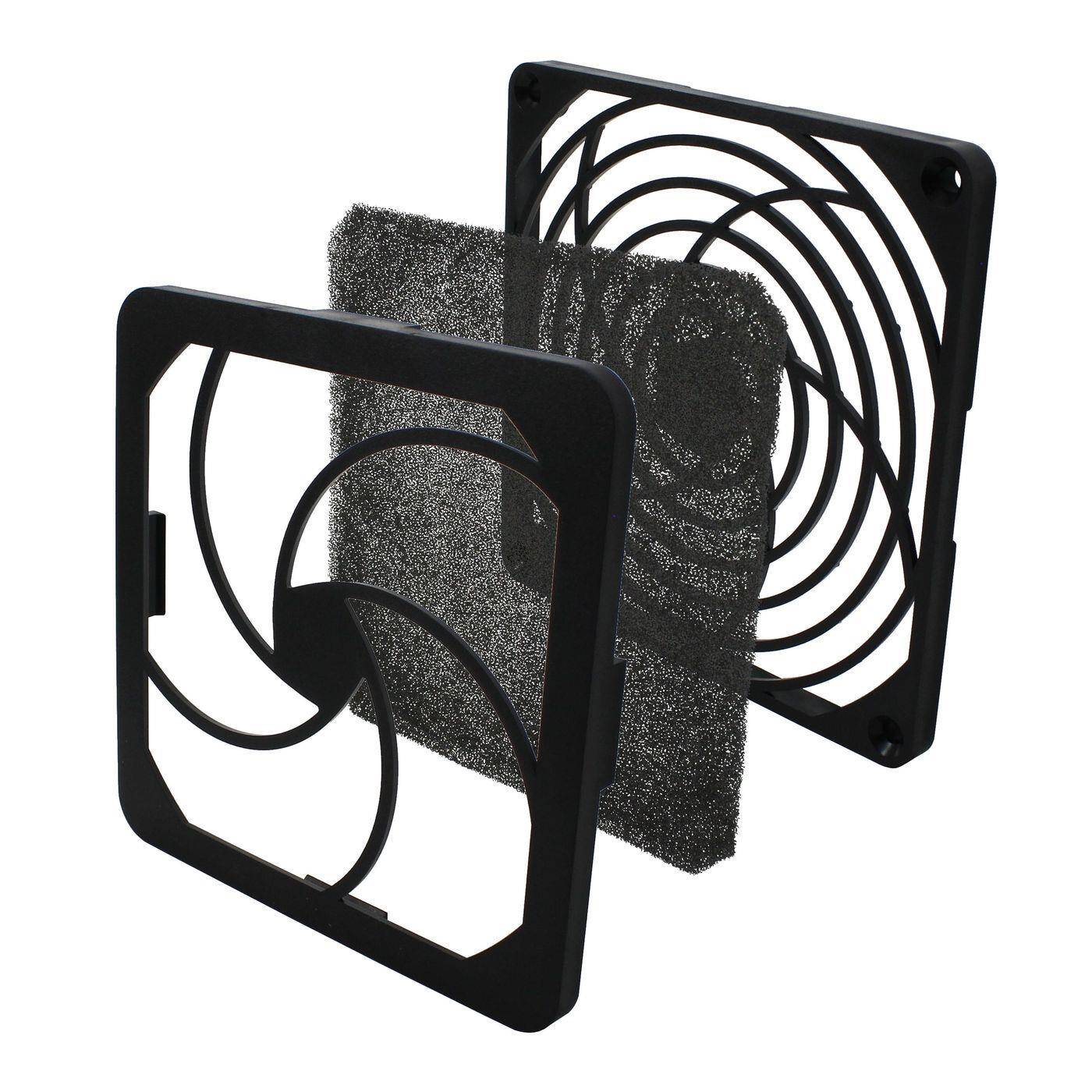 Lüftergitter + Staubfilter 120x120mm 45ppi 3-teilig Wechselfilter Lüftergitter + Staubfilter 120x120mm 45ppi 3-teilig Wechselfilter