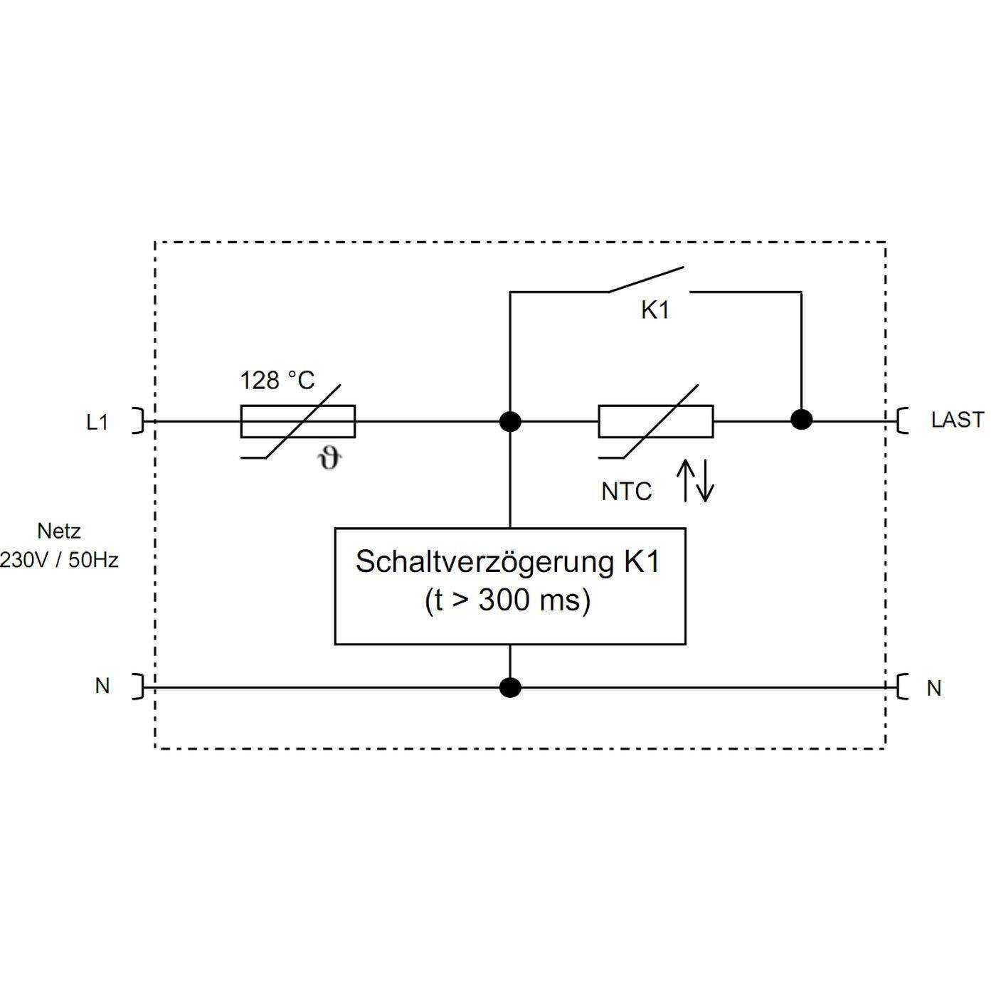 Einschaltstrombegrenzer 230V 16A für Transformatoren Netzteile LED Sedlbauer SESB-535742