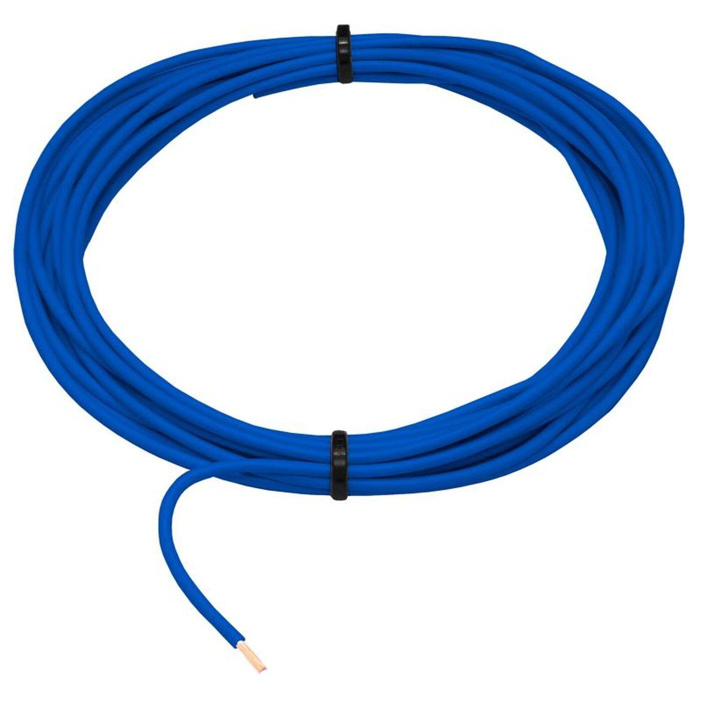 1m FLRY Fahrzeugleitung Blau 1,5mm² rund Kabel Litze KFZ Stromkabel
