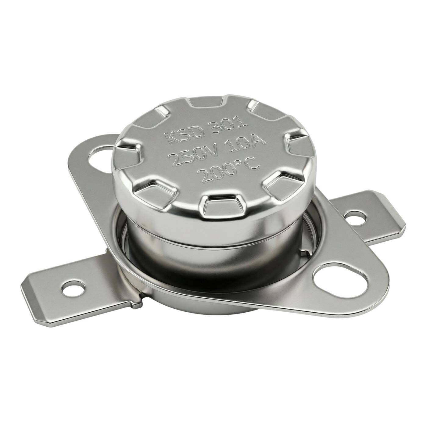 Thermoschalter 200°C Öffner 250V 10A Temperaturschalter Thermostat KSD301 Bimetall Thermoschutz
