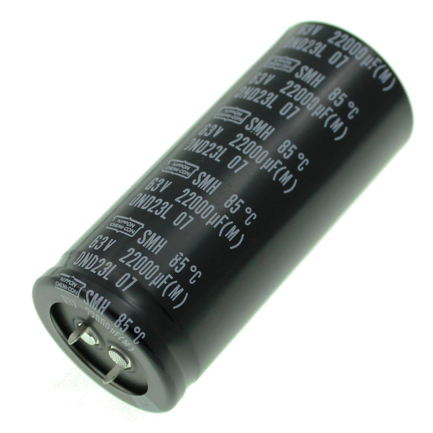 Snap-In Electrolytic capacitor Radial 22000µF 63V 85°C ESMH630VSN223MA80T d35x80mm 22000uF