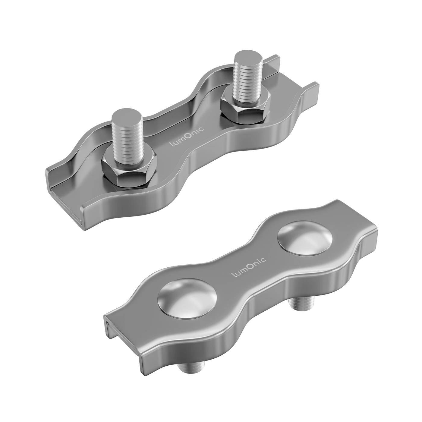 Wire rope clamp Duplex Stainless steel V4A 316 2mm Rope clamp Wire clamp
