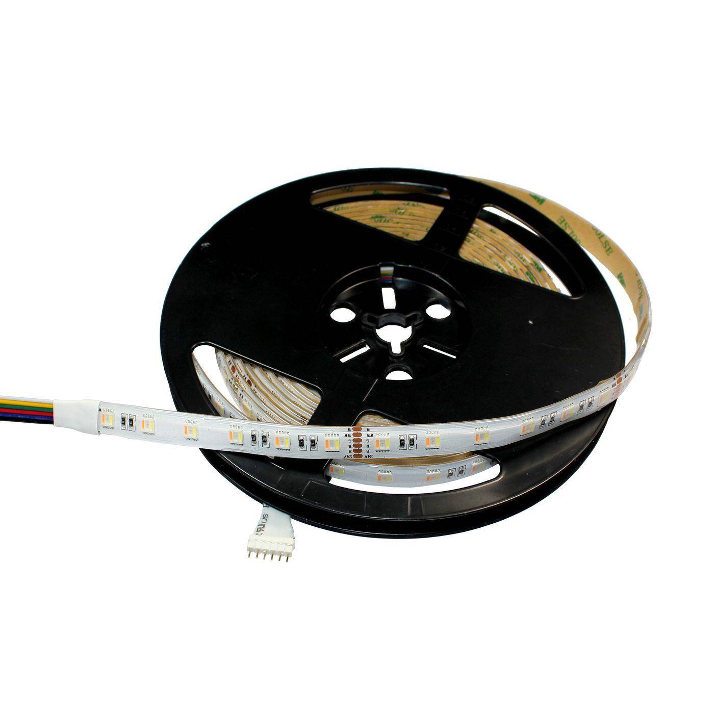 5m (500cm) RGBW + WW 5in1 LED Streifen Band Leiste 24V IP65 300LEDs 60LED/m SMD5050