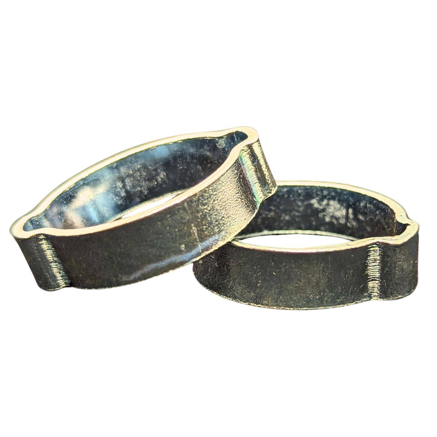 50x 2-ear clip 28-31mm V2A Stainless steel Two-ear clamp Hose clamp for Compressed air, Pipe systems, Garden, CAR