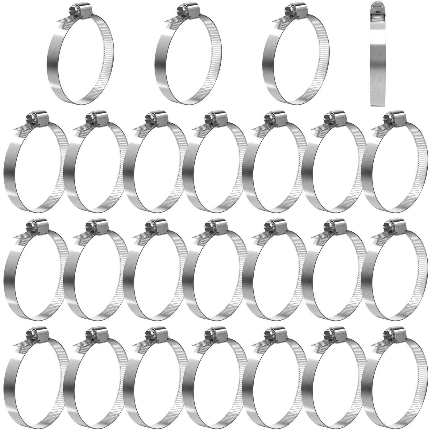 25x Hose clamp Stainless steel V2A 201 65-89mm Pipe clamp Hose clamp