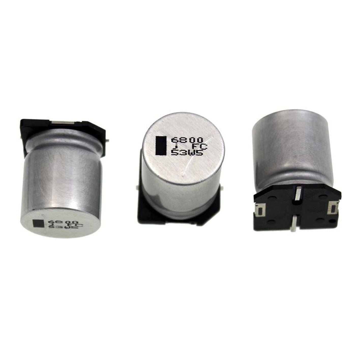 SMD Elko Capacitor 6800µF 6,3V | Electrolytic capacitor up to a temperature of 105°C | 18x21mm | 6800uF EEVFC0J682M Panasonic