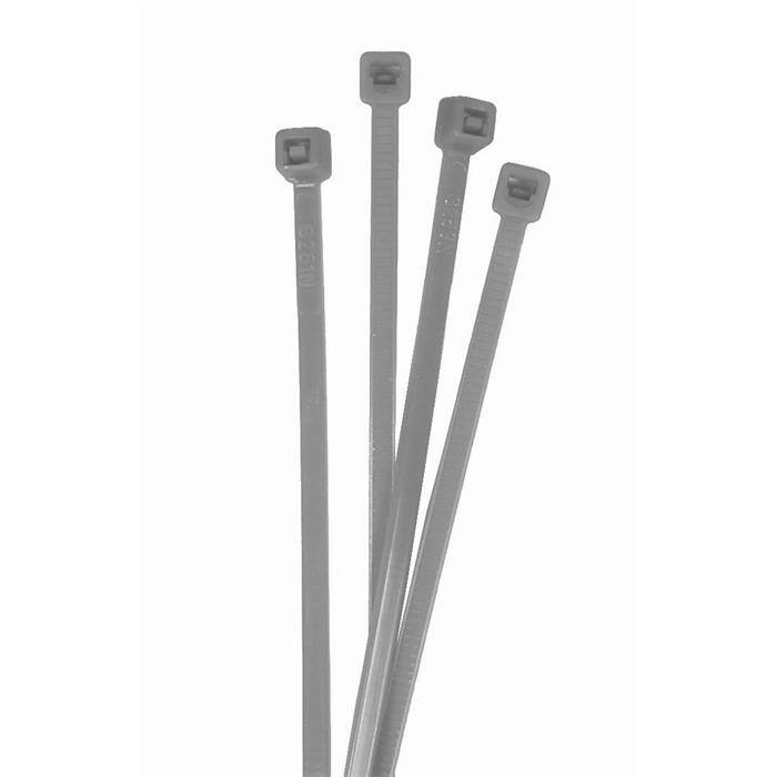 100x Kabelbinder 100 x 2,5mm Silber 8,2kg PA6.6 Polyamid Industriequalität
