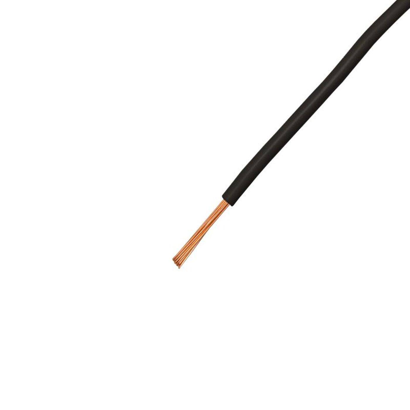 1m FLRY Fahrzeugleitung Schwarz 0,35mm² rund Kabel Litze KFZ Stromkabel