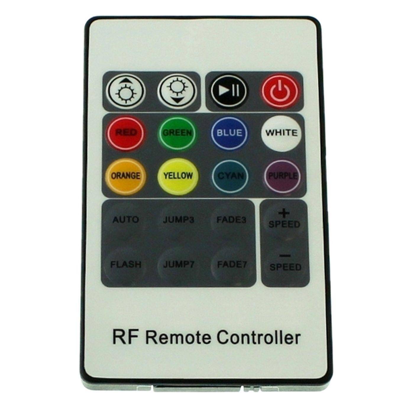 RGB LED RF 20Key Controller 12...24V 144W RGB; 4-Pin