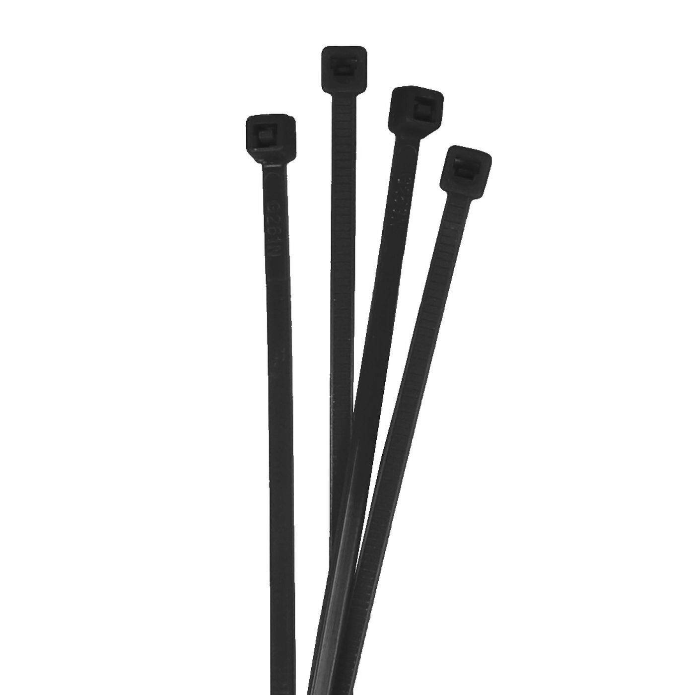 100x Cable tie 160 x 2,5mm Black 8,2kg PA6.6 Polyamide Industrial quality 100x Cable tie 160 x 2,5mm Black 8,2kg PA6.6 Polyamide Industrial quality