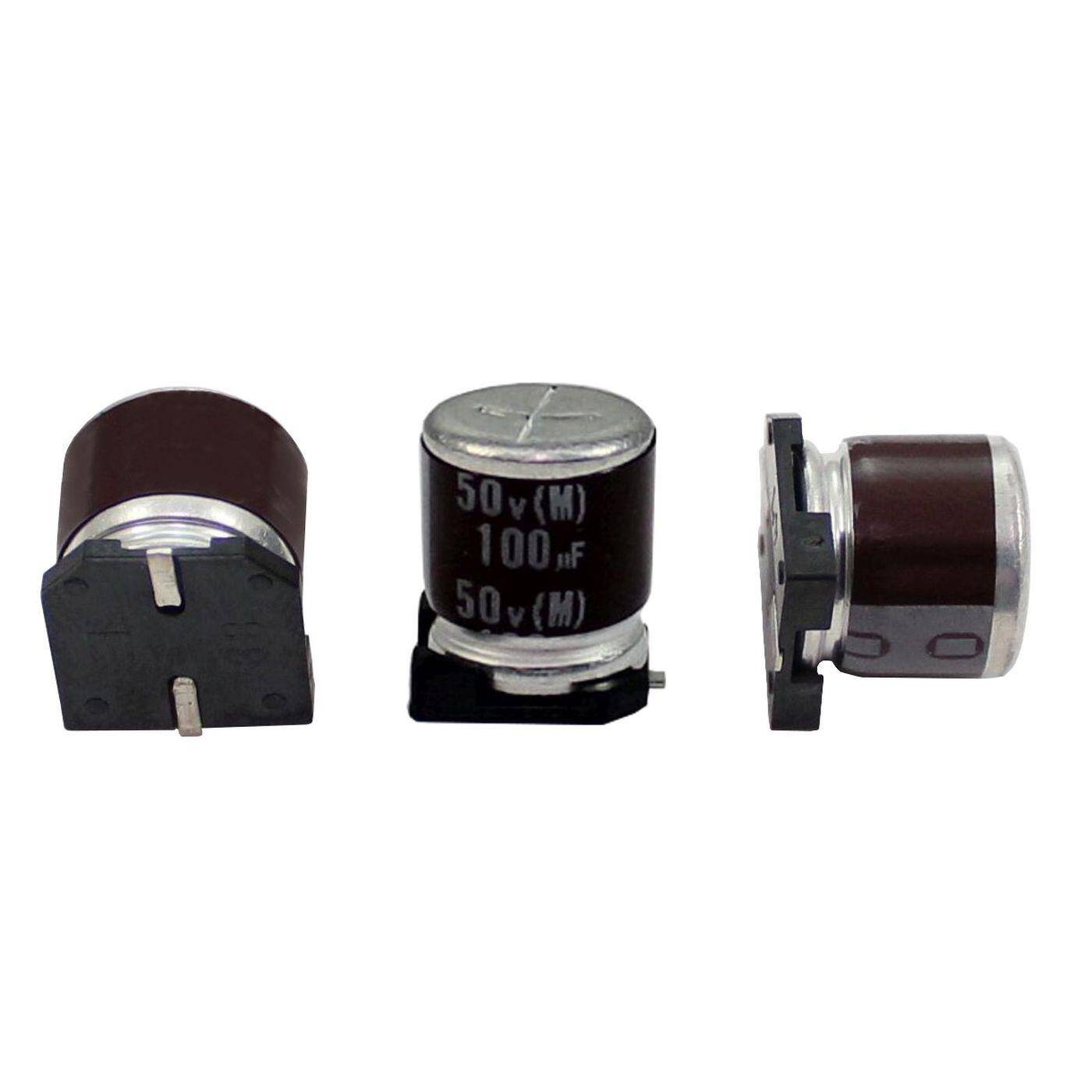 SMD Elko Kondensator 100µF 50V | Elektrolytkondensator bis zu einer Temperatur von 105°C | 8x10mm | 100uF RVJ-50V101MG10U-R Elna